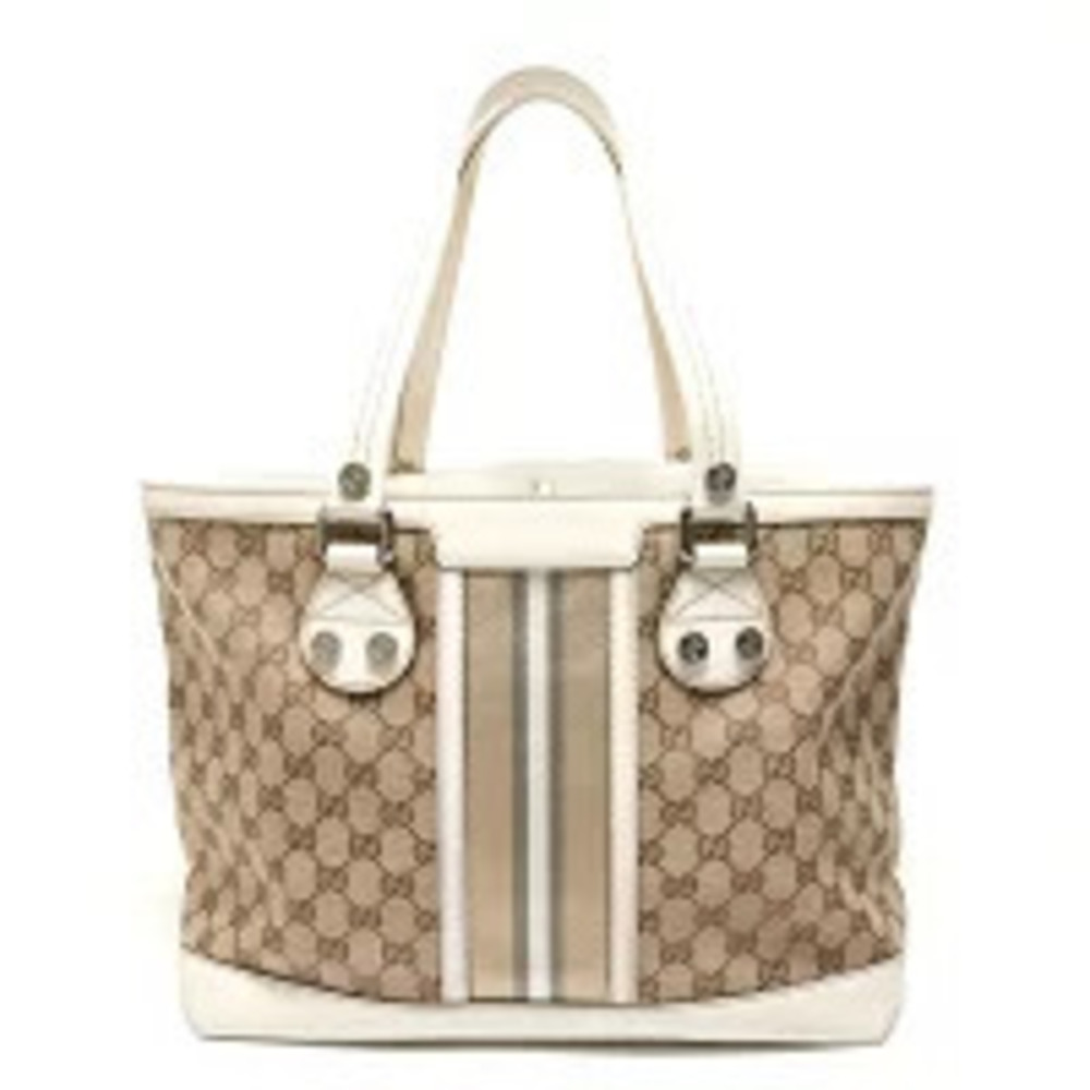 Gucci GG Brown Bag Tote Puglia Canvas
